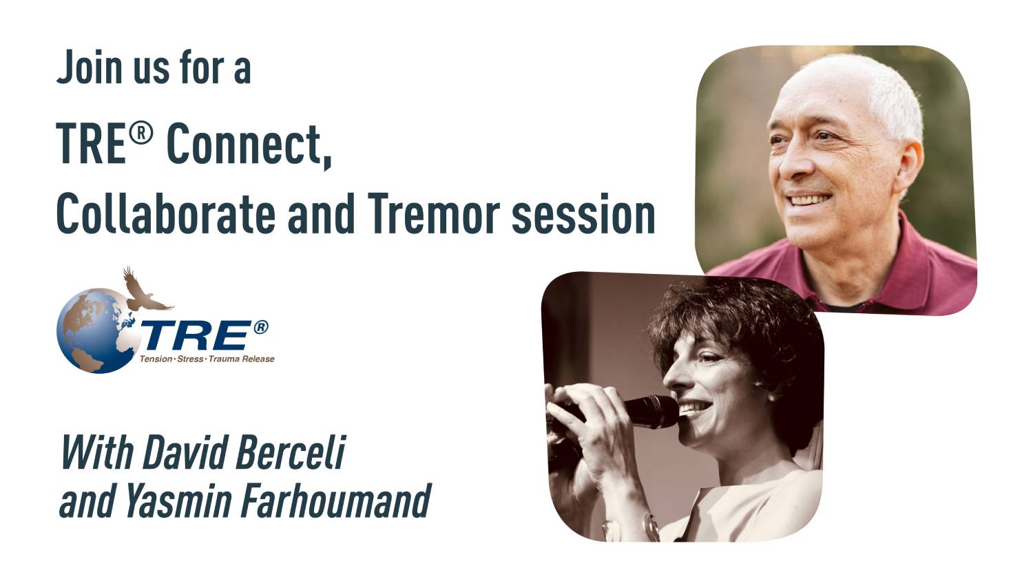 A TRE® Connect, Collaborate and Tremor session led by David Berceli and Yasmin Farhoumand